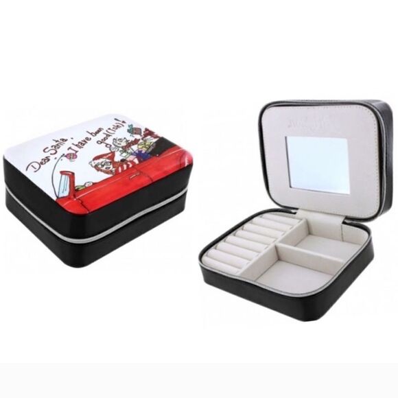 Brighton Dear Santa I Have Been Good-Ish Jewelry Box Travel Case Nwot - Picture 1 of 16